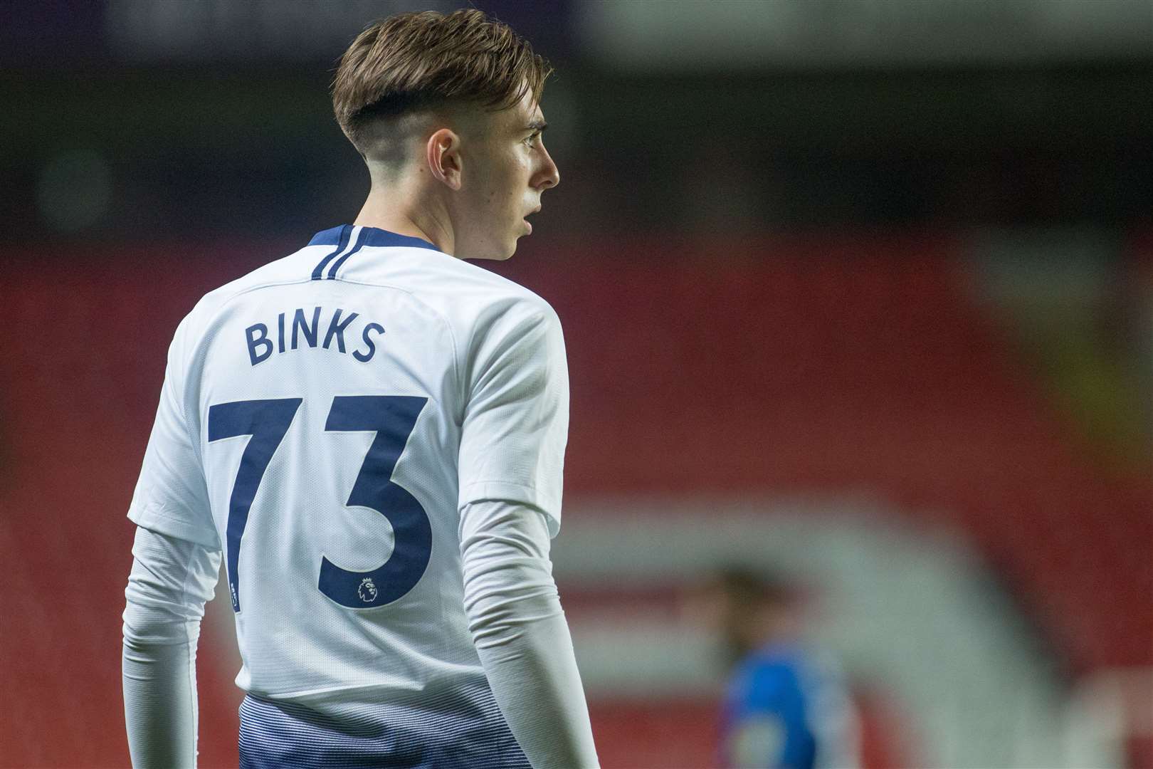 Luis Binks in action for Spurs u21s against Gillingham at The Valley in the EFL Trophy Picture: GFC