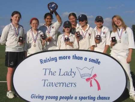 The girls who were victorious at Bedford with their trophies and medals. Picture: TREVOR STRURGESS