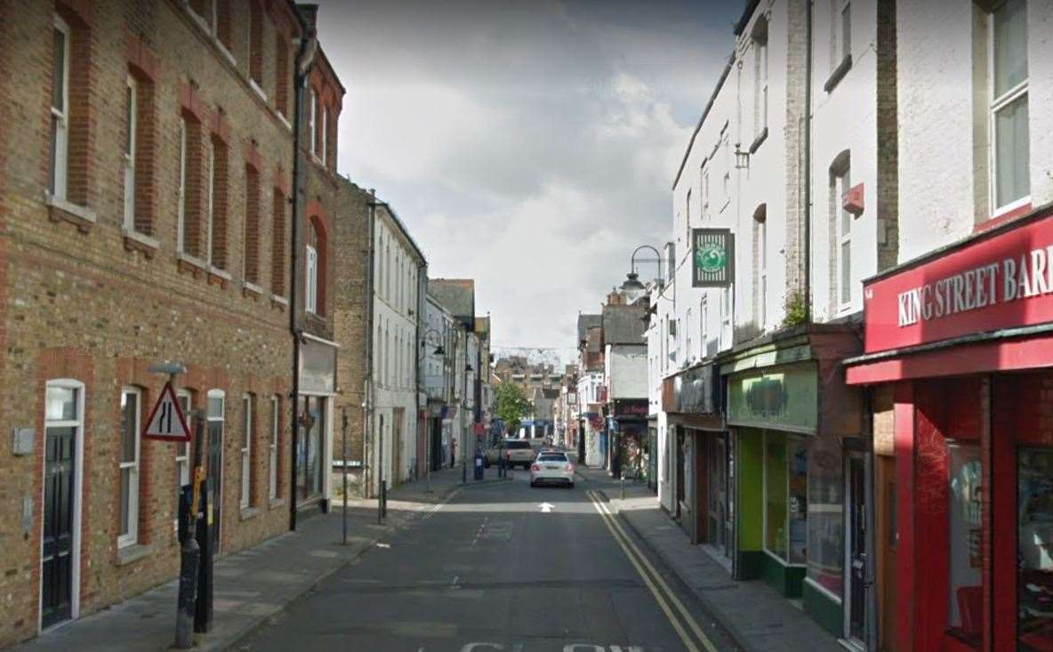 The incident took place in King Street. Picture: Google Street View