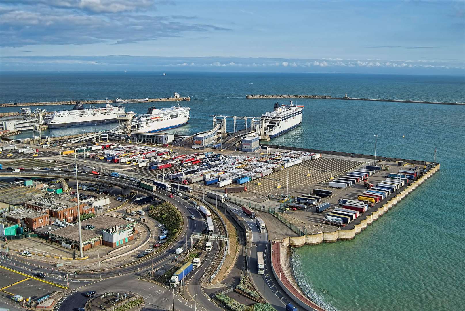 The Port of Dover was visited by Andrew Bailey