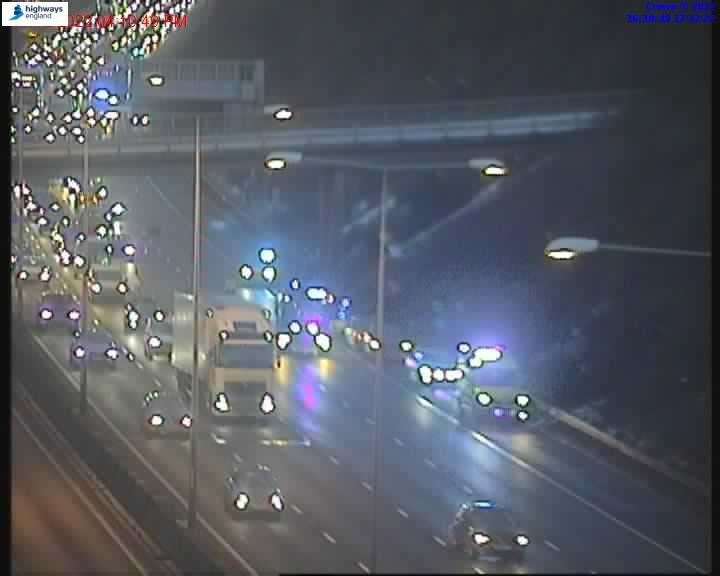 There has been an accident on the M25 clockwise between J2 and J3. Picture: Highways England