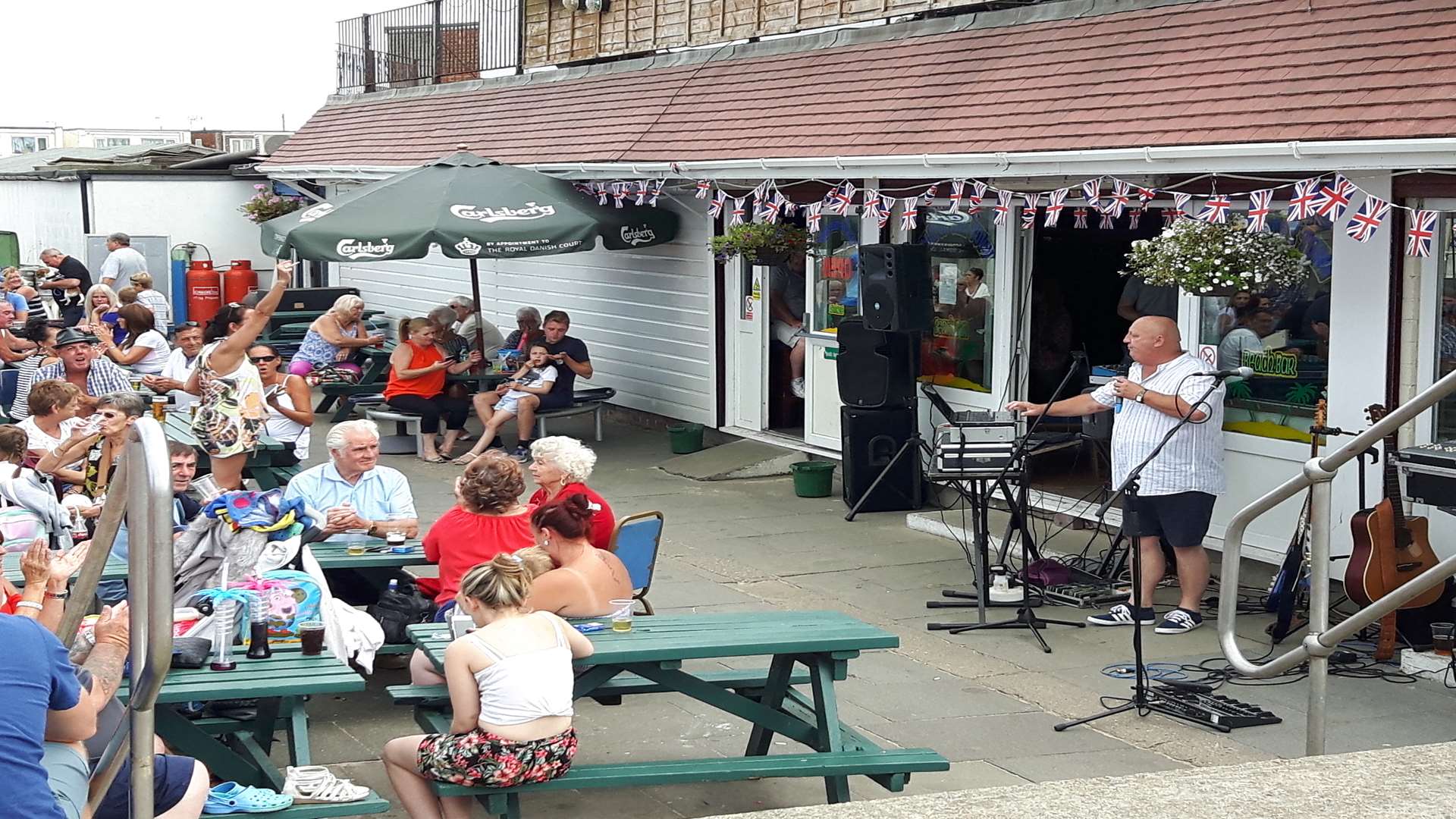 Outside the Talk of the Town pub, Leysdown.