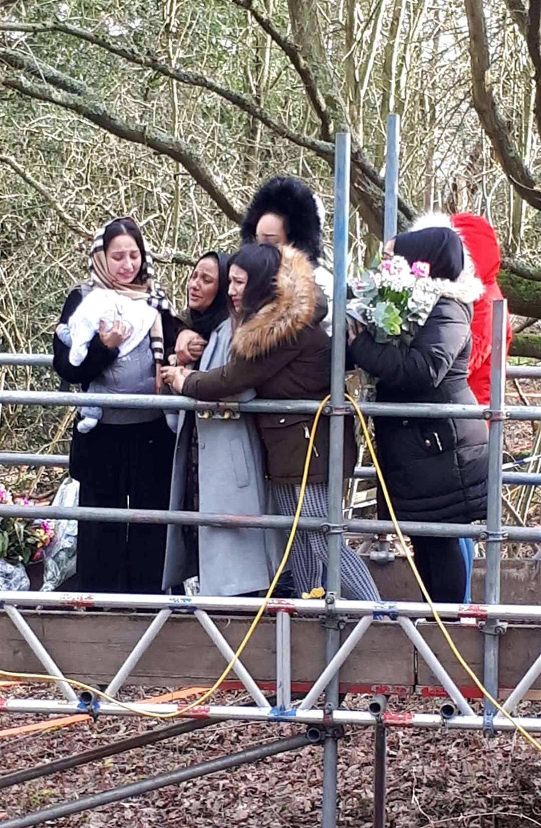 Members of Mohammed Shah Subhani’s family visited the site in Buckinghamshire where his remains were found (Metropolitan Police/PA)