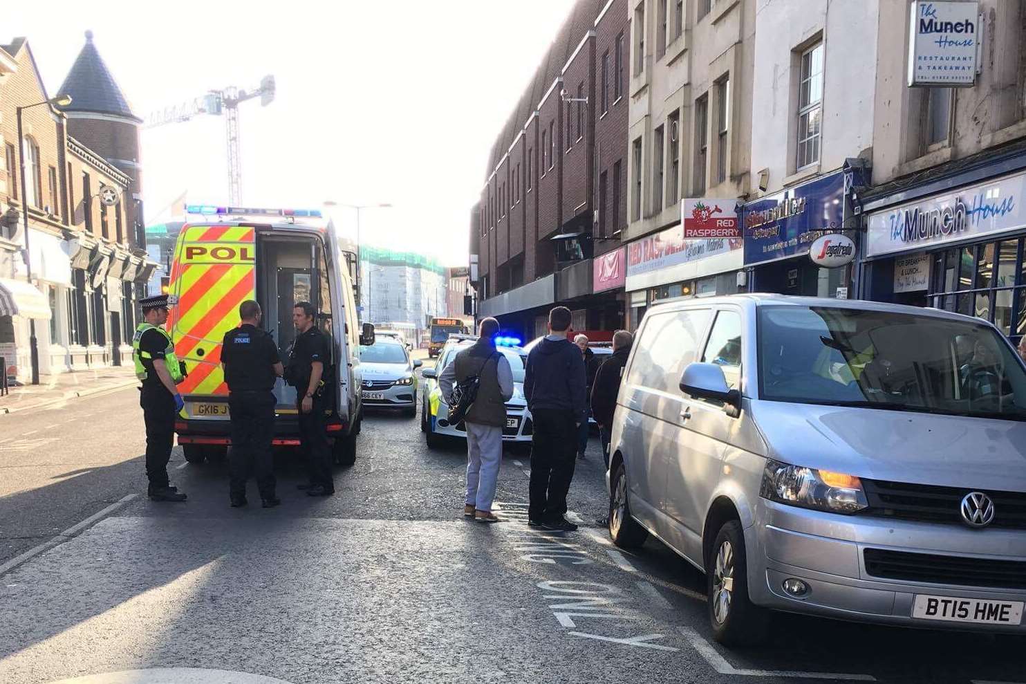The incident happened outside The Munch House. Picture: Jessica Finn