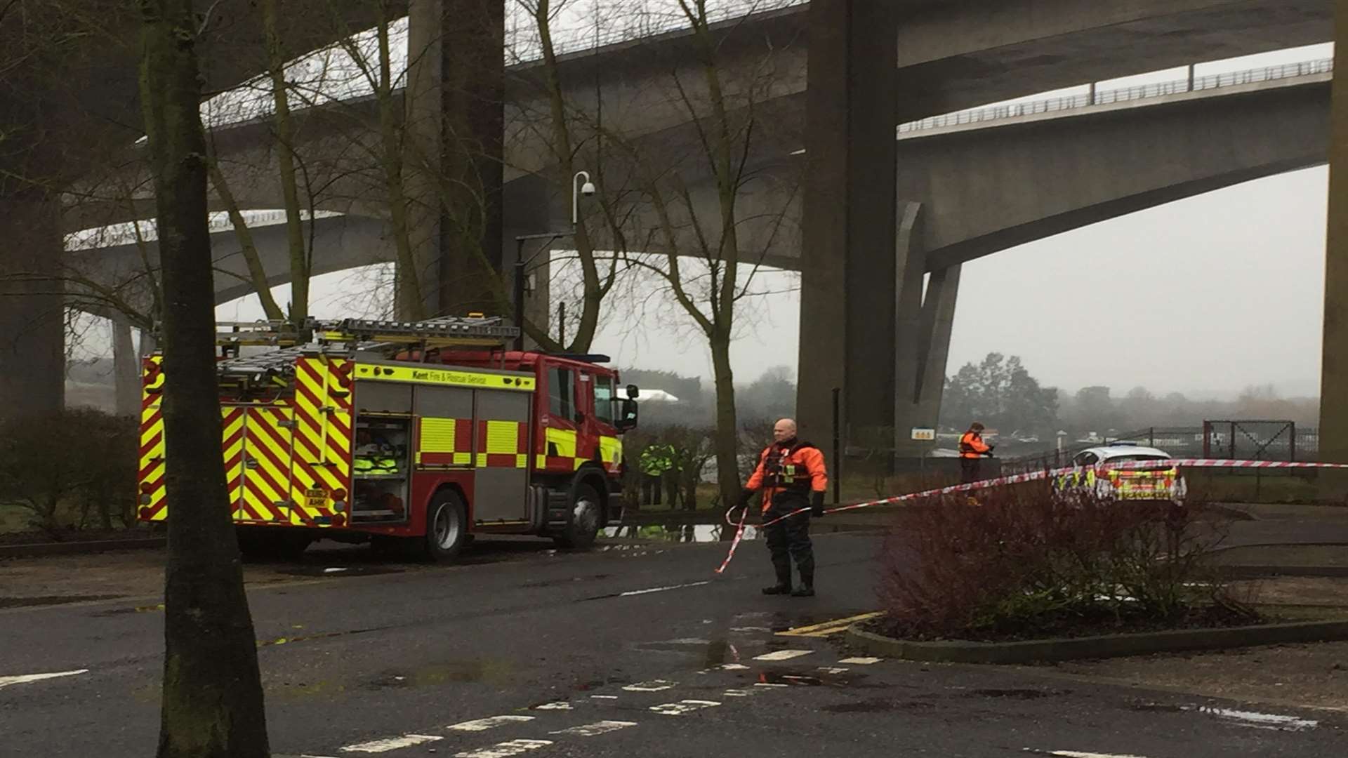 A body was also pulled from the river on Wednesday morning.