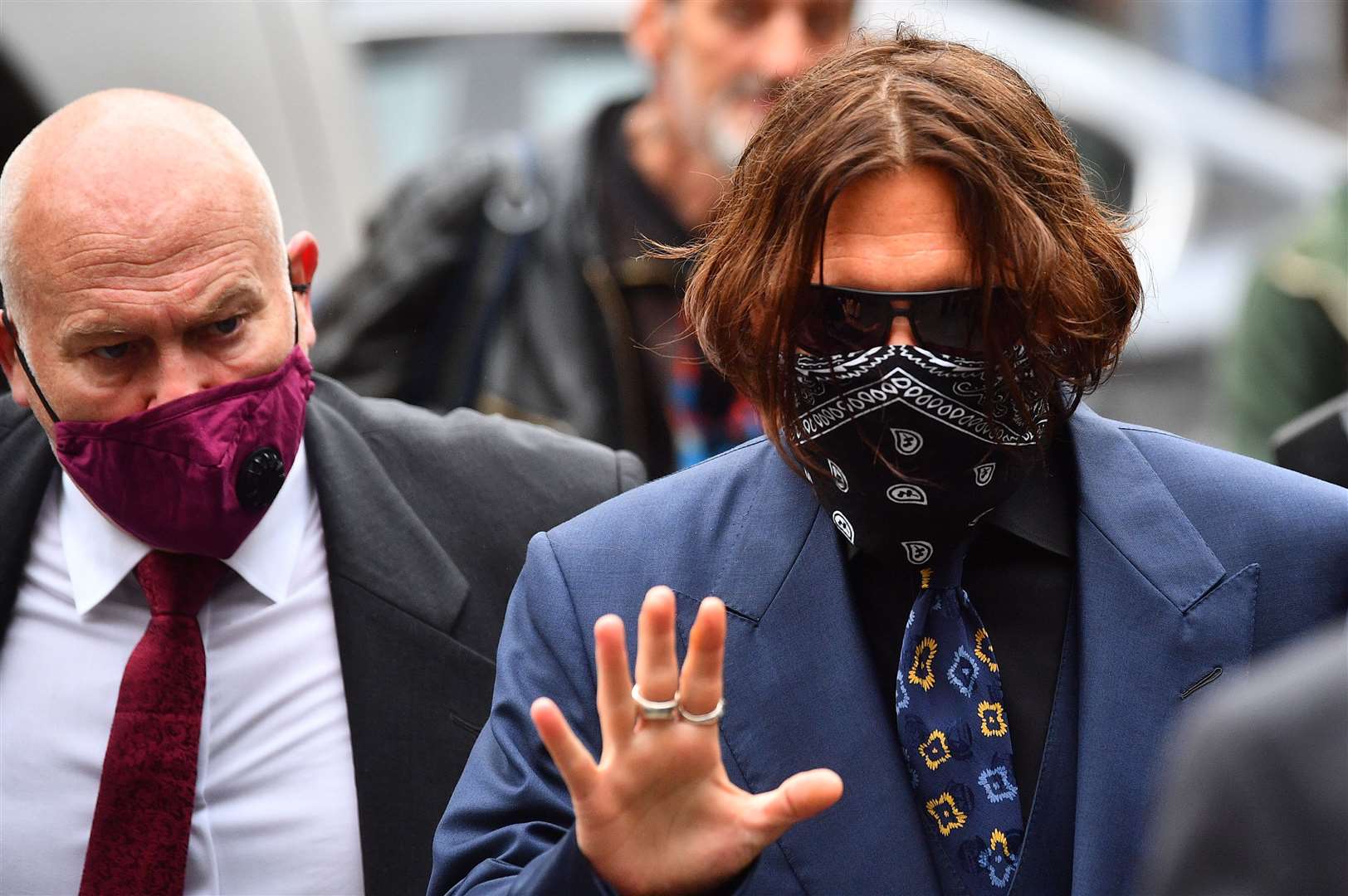 Johnny Depp arriving at the High Court in London (Victoria Jones/PA)