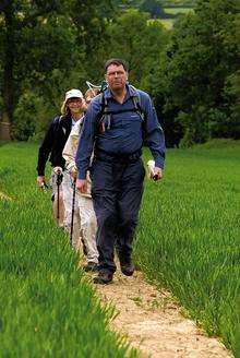 Geoff Rambler walking in Kent