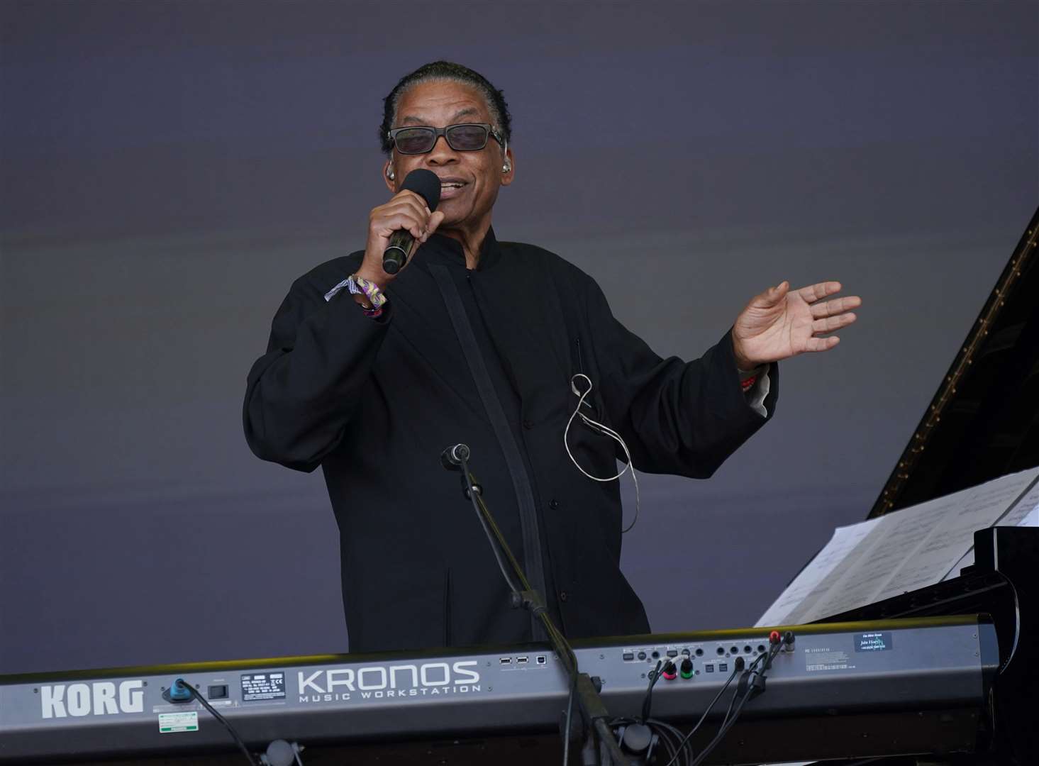 Herbie Hancock on the Pyramid Stage (Yui Mok/PA)