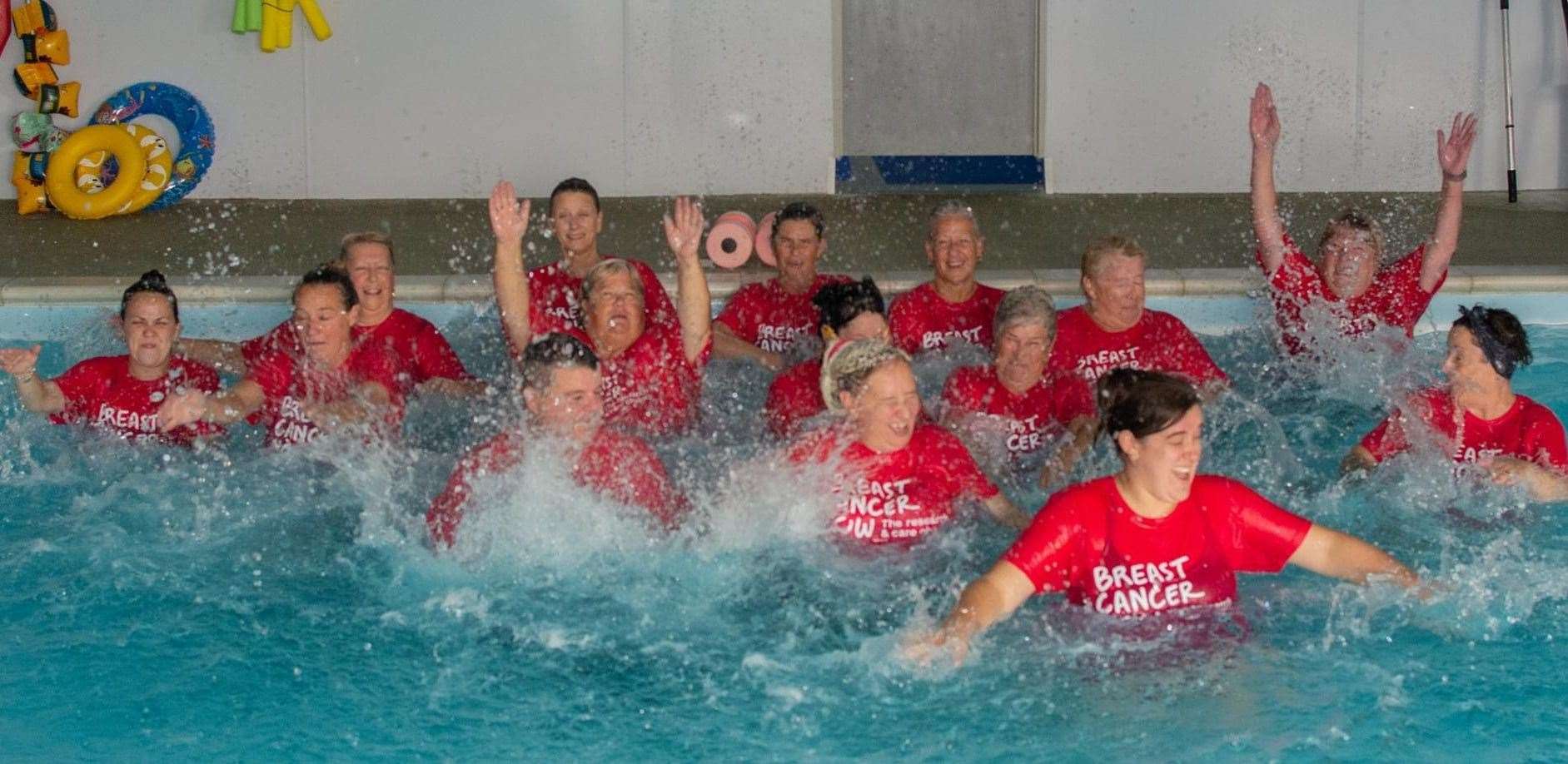 Julie Hornsby, from Leysdown, is hosting sponsored water aerobics events to raise money for cancer charities. Picture: Graham Benham Photography