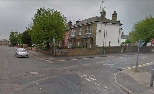 The junction of Lennox Road and Pelham Road in Gravesend where the incident took place. Picture: Google