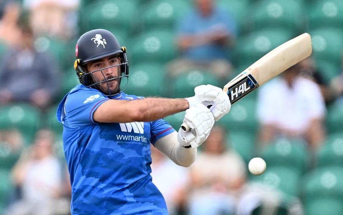 Grant Stewart - chipped in during Kent’s second innings with a run-a-ball 41. Picture: Keith Gillard