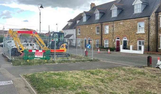 Works in Ferry Road in July 2023. Picture: Joe Crossley