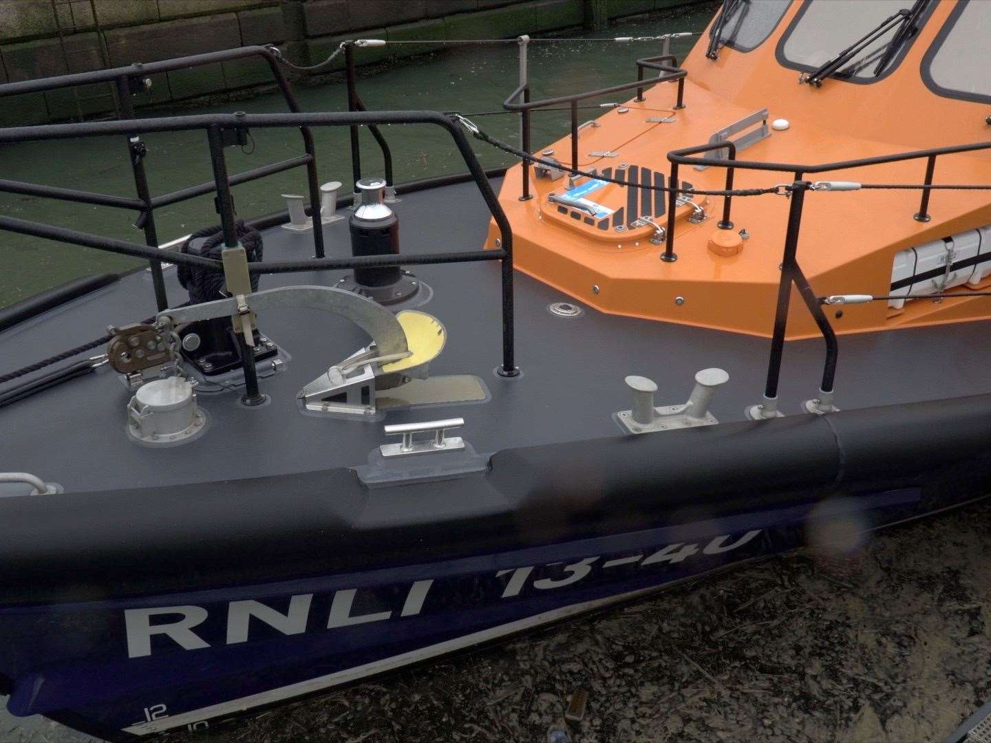 The Shannon all-weather lifeboat at the Sheerness Lifeboat Station