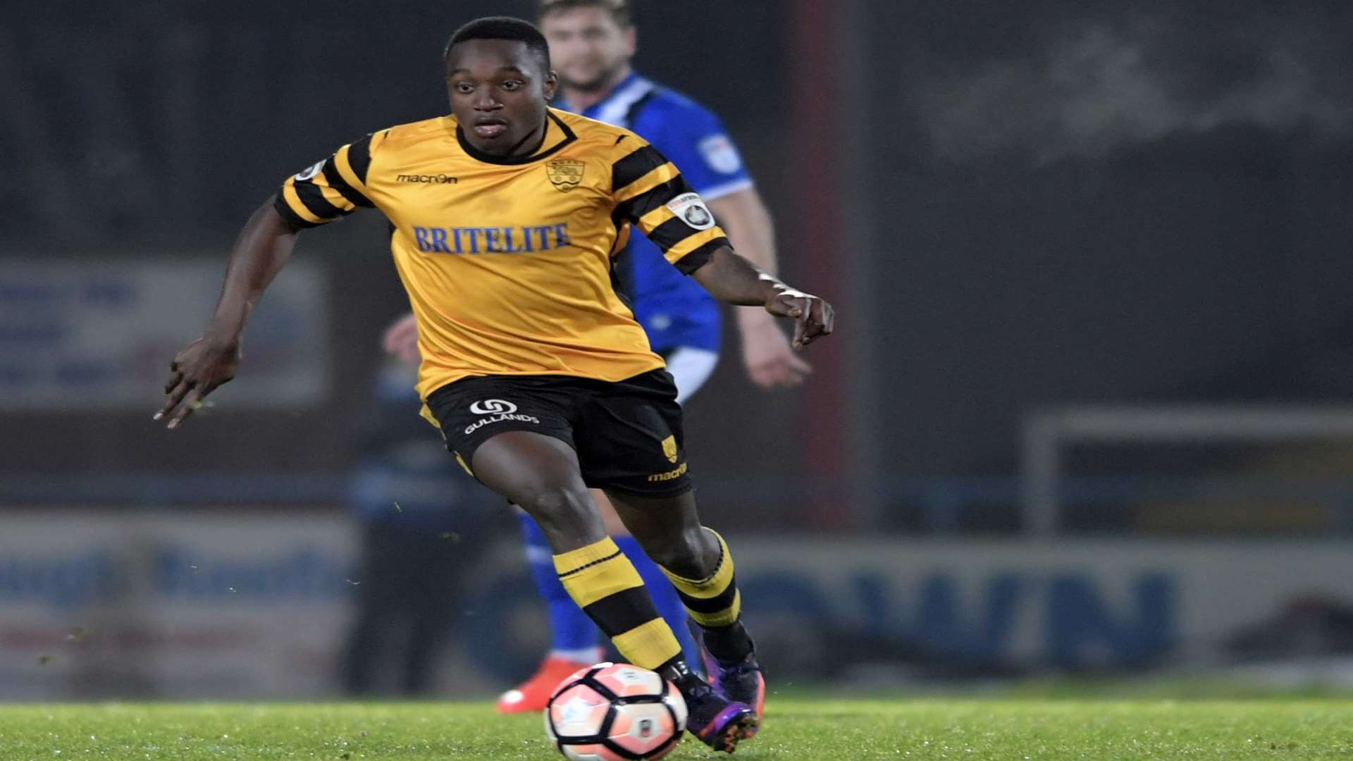 Jamar Loza is concentrating on Maidstone Picture: Barry Goodwin