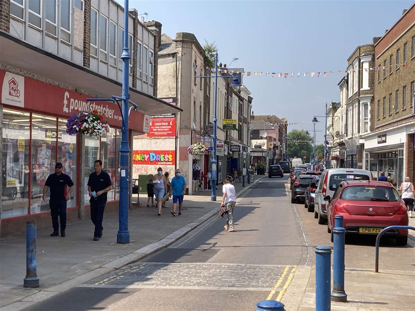 Part of Sheerness High Street was closed this morning