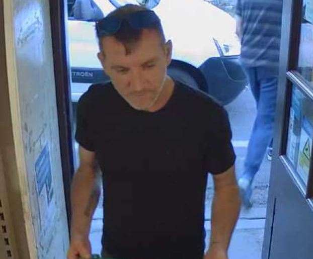 A CCTV image of Paul Ellis. Picture: Kent Police