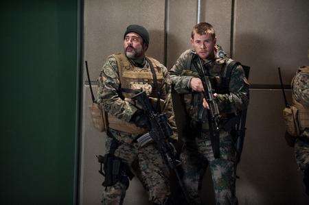 Jeffrey Dean Morgan as Tanner and Chris Hemsworth as Jed Eckert in Red Dawn. Picture: PA Photo/Ron Phillips/Koch Media