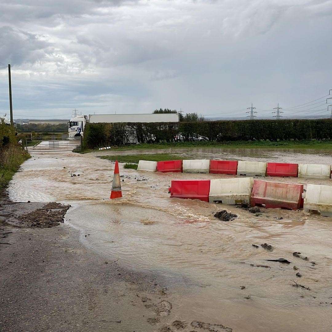 PYO pumpkins in Hoo flooded after water mains burst