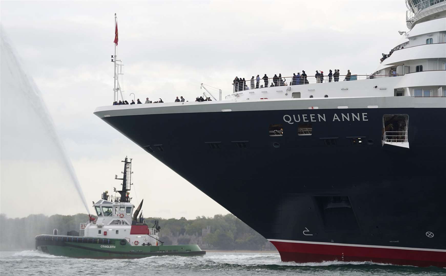 Cunard’s new ship Queen Anne arrives in Southampton