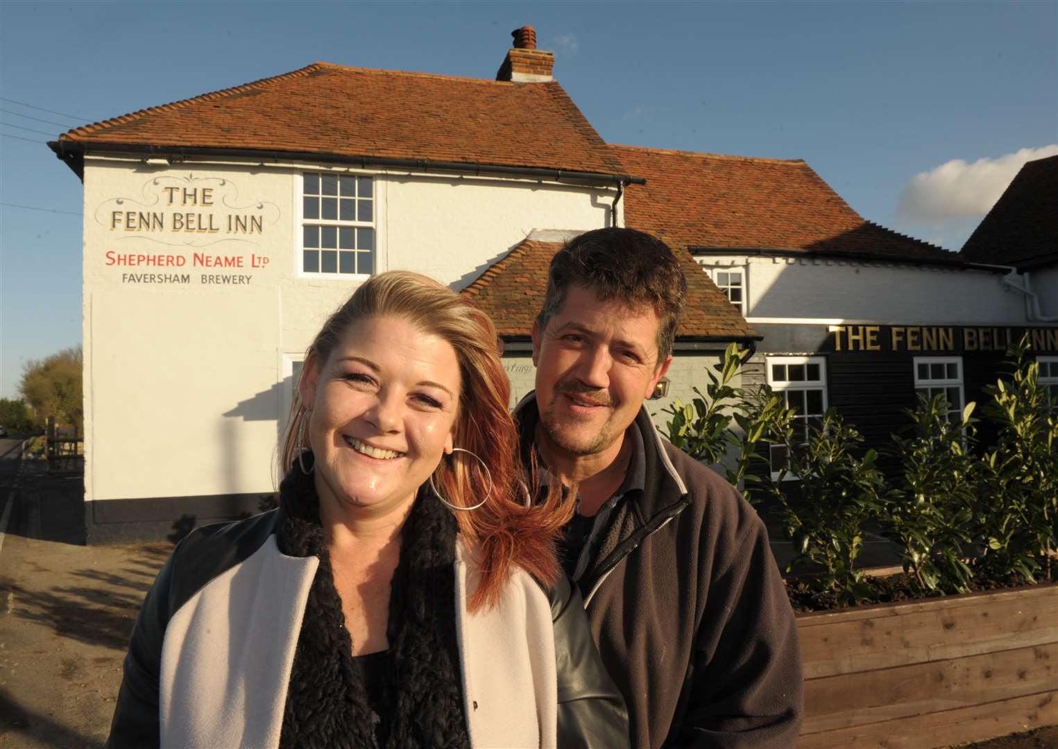 Andy and Kelly Cowell run the pub together. Picture: Steve Crispe