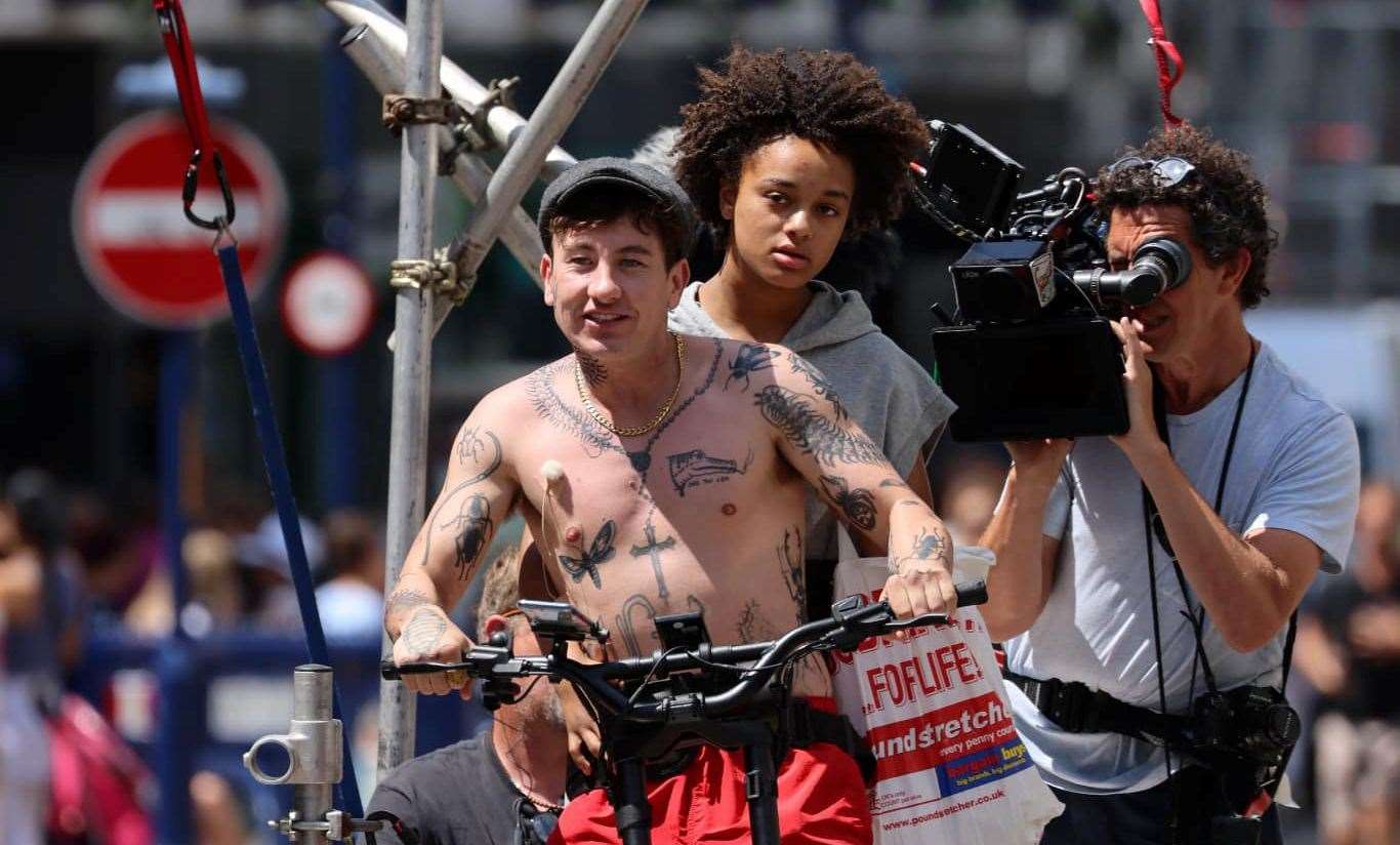 Irish actor Barry Keoghan was spotted filming for Andrea Arnold’s Bird in Gravesend last summer. Picture: Mark Dillen, Skyshark Media Ariel Imagery