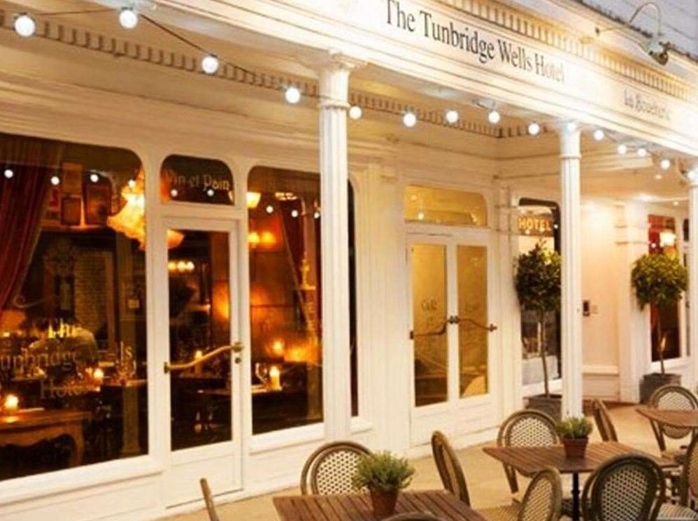 The Tunbridge Wells Hotel and Restaurant, located in The Pantiles. Photo: Christie & Co, Hotels