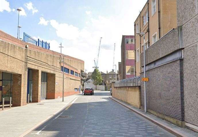 The man was stabbed in an alleyway off Suffolk Road, Dartford. Picture: Google Street View