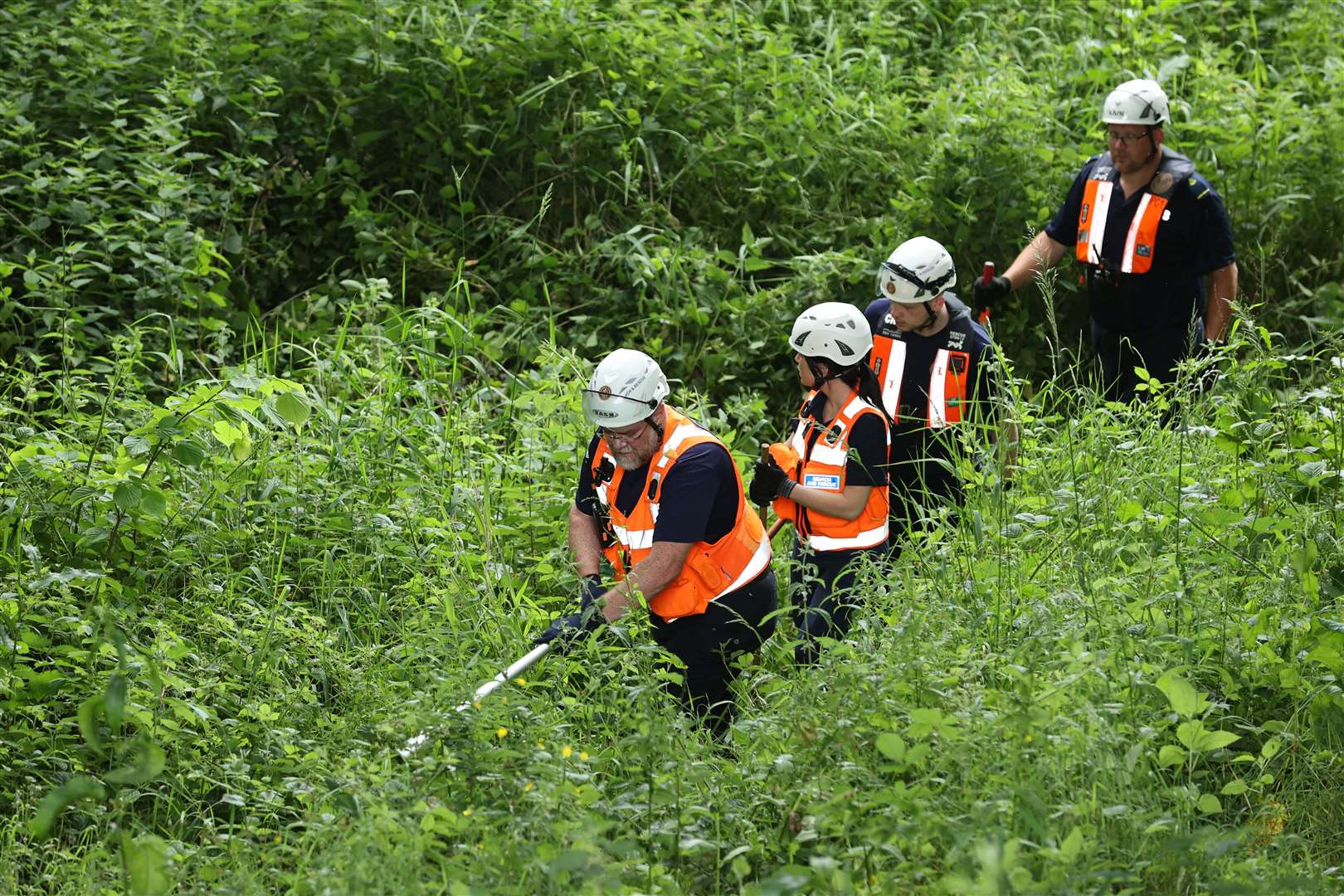 A search operation took place for Chloe Mitchell in Ballymena (Liam McBurney/PA)