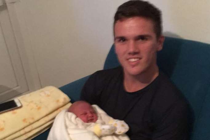 Ben with his baby niece