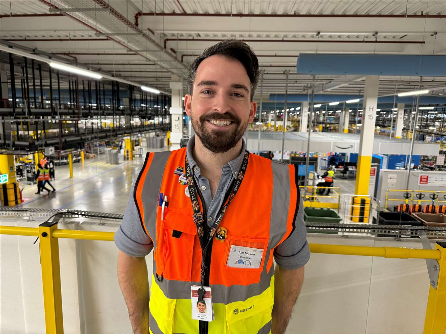 Amazon's Dartford site manager John McEwen