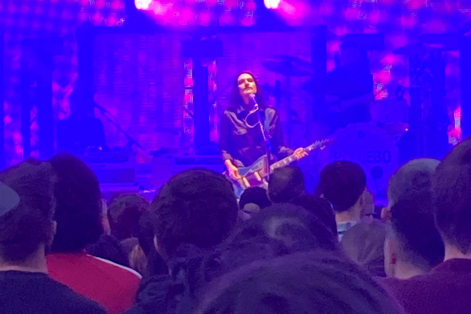 Placebo frontman Brian Molko performs on the Scenic Stage at Dreamland in Margate