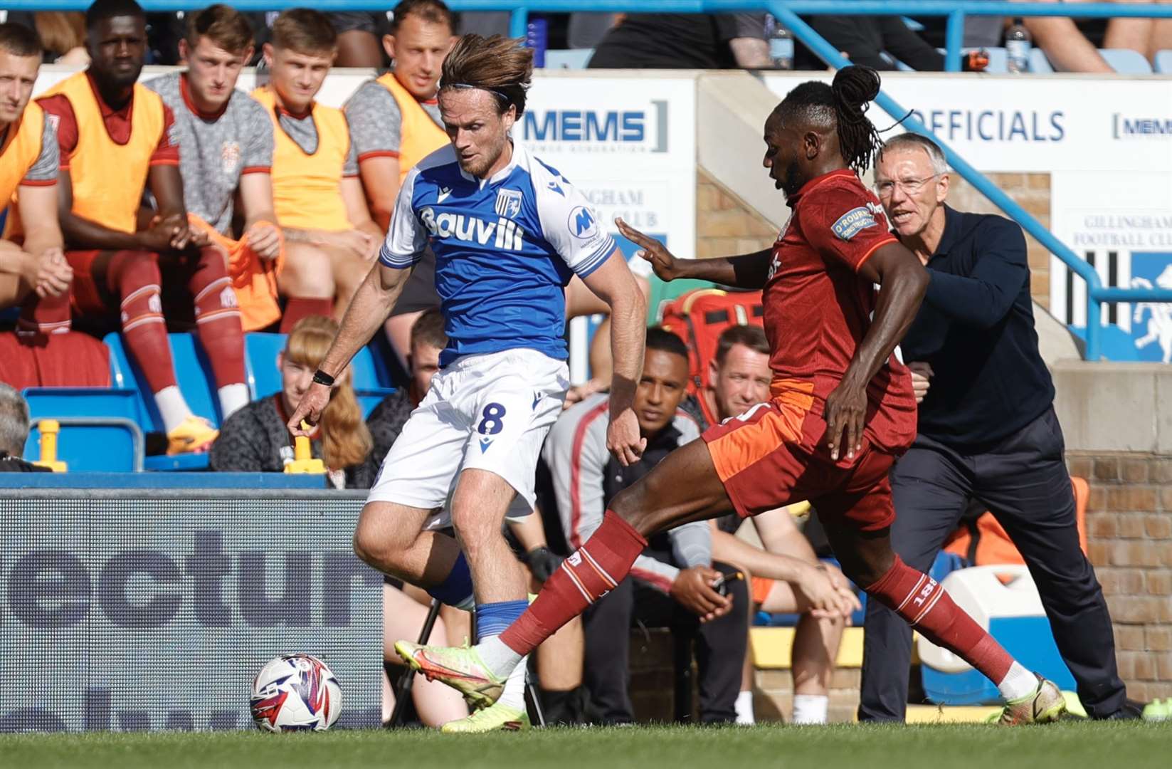 Armani Little fending off a challenge for the Gills Picture: @Julian_KPI