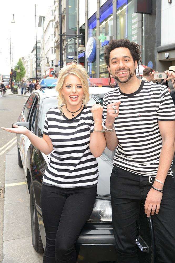 The Shires arrive in London handcuffed to one another