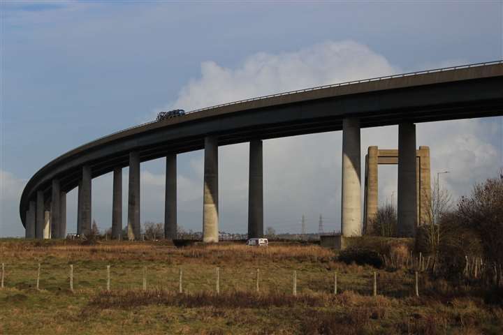 Ashton Hassan, from Rainham, allegedly sped off from police across the Sheppey Crossing after being approached by an officer in April