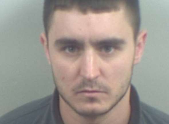 Kane Trayling, 24, formerly of no fixed abode, was jailed for two years for possessing an offensive weapon