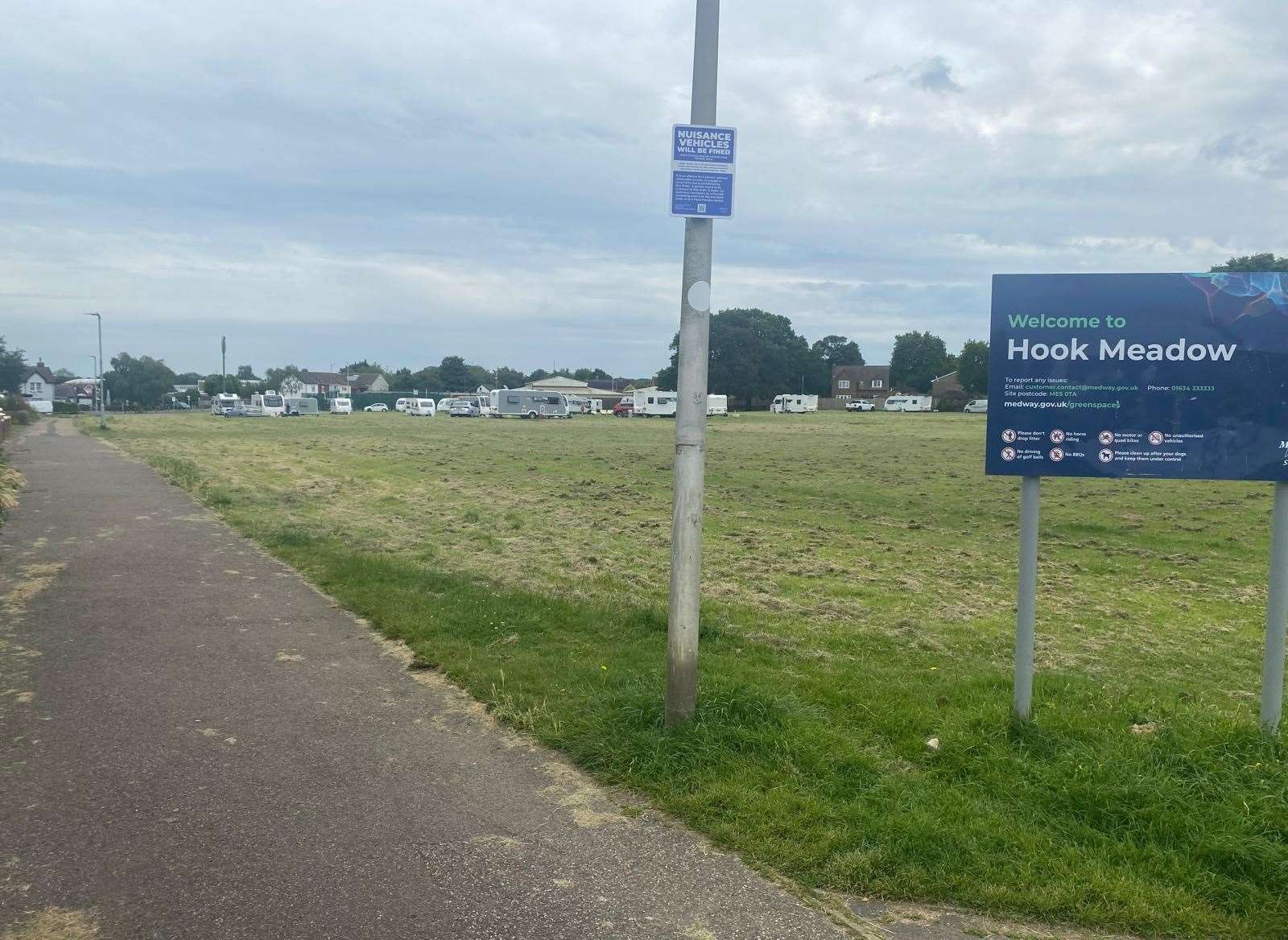 Hook Meadow is a popular place with dog walkers and children