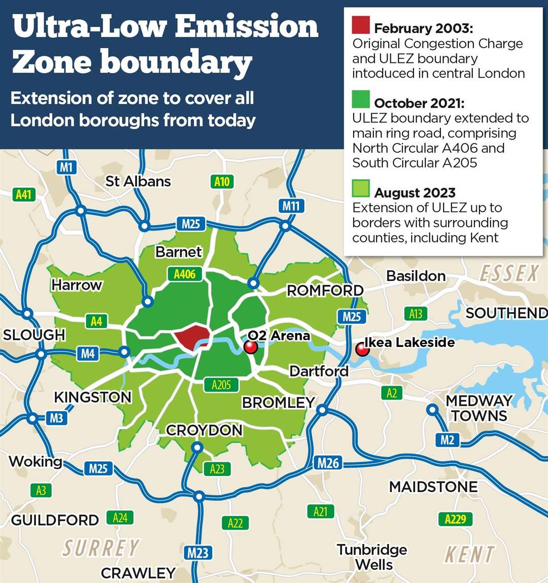 The ULEZ boundary has now extended to cover all London boroughs, as of August 29