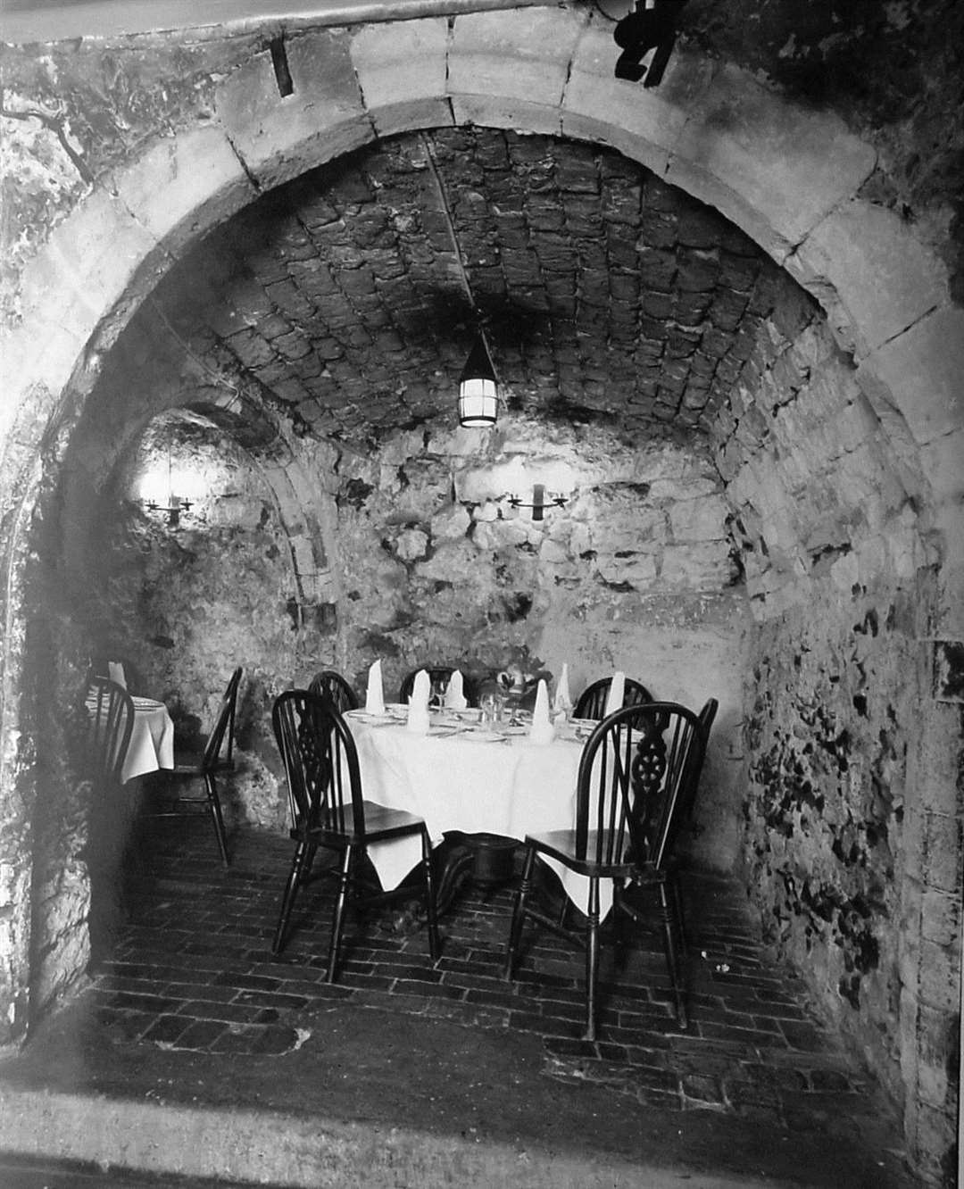 The Crypt restaurant in Bench Street in the 1960s