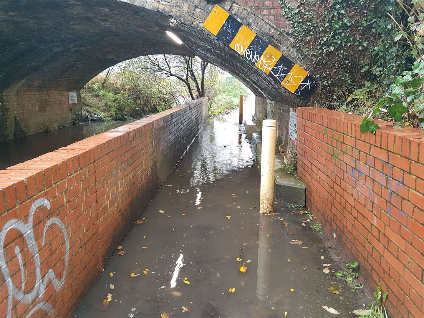 Flooding lasts at the underpass long after the rain stops