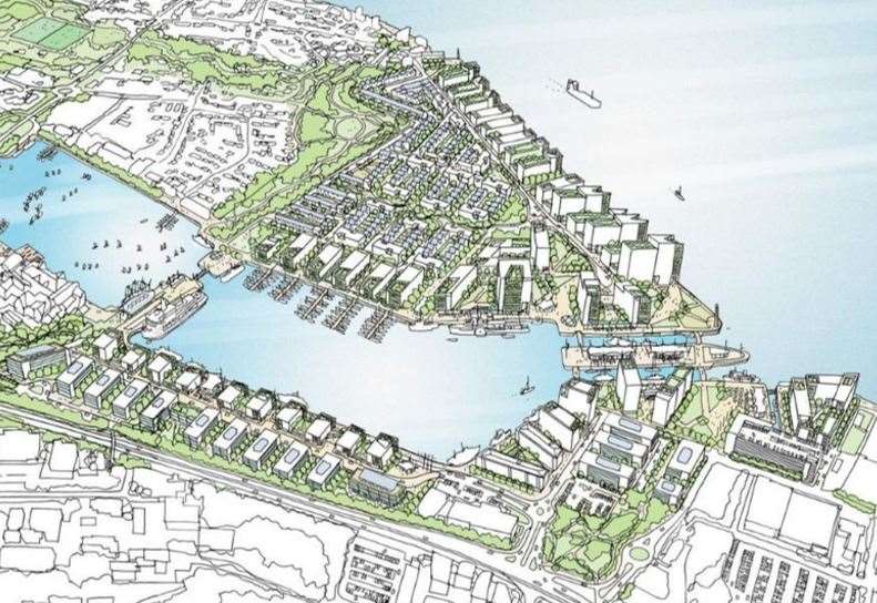 Chatham Docks redevelopment masterplan unveiled by Salford Quay and ...