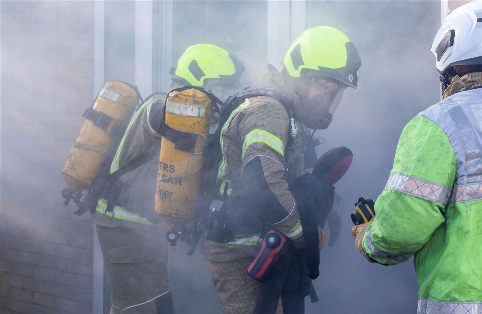 Fire crews are tackling a building fire. Picture: Stock image