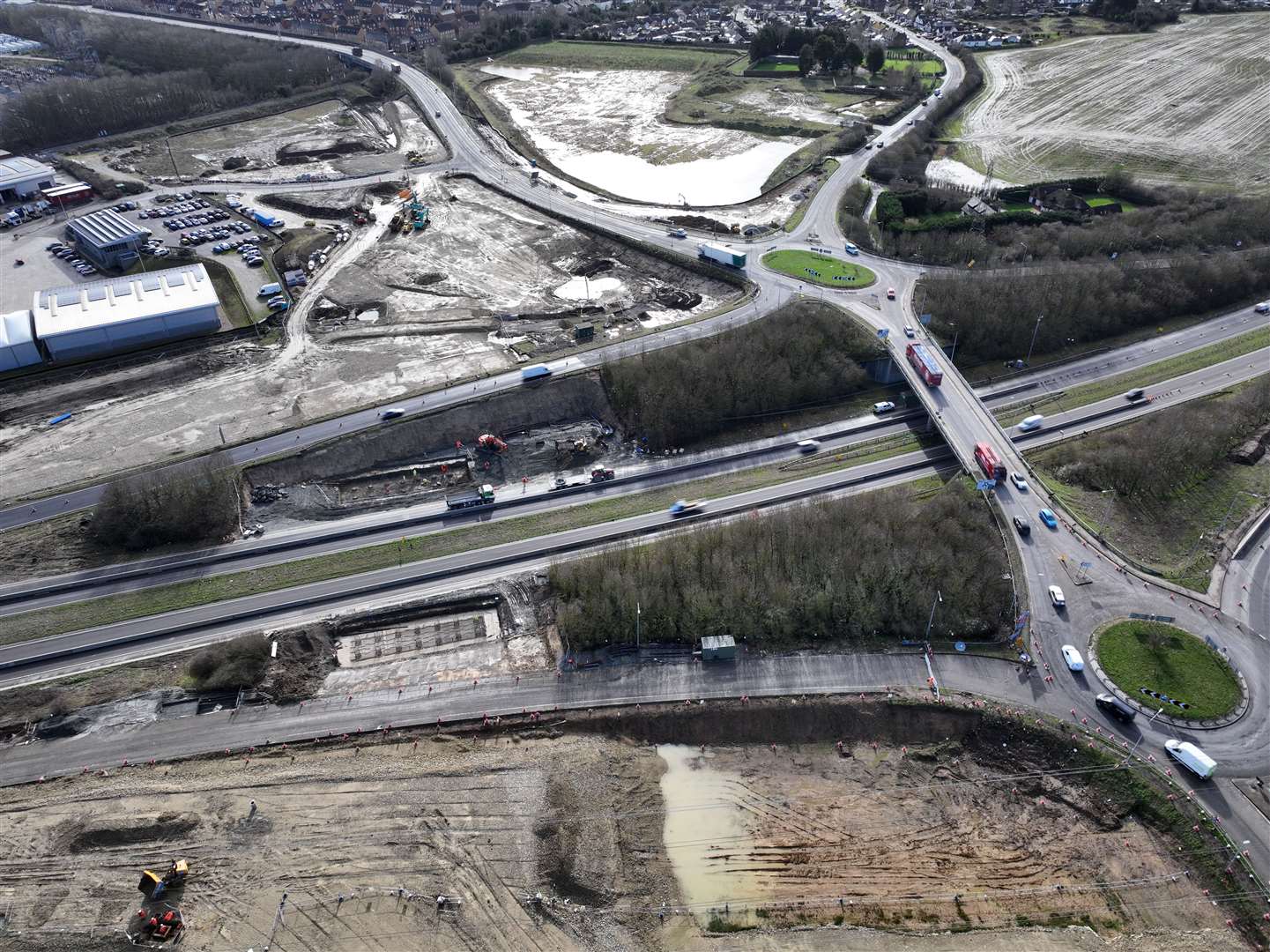 The Grovehurst Road Improvement Scheme is ongoing. Picture: Phil Drew