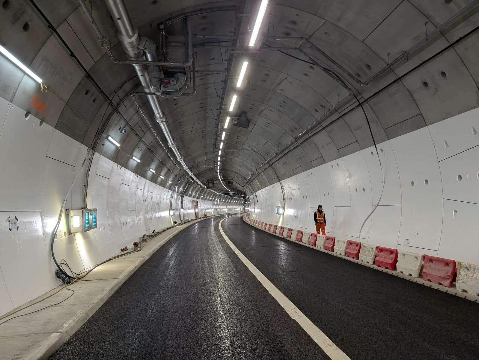 Inside the new Silvertown Tunnel. Picture: TfL