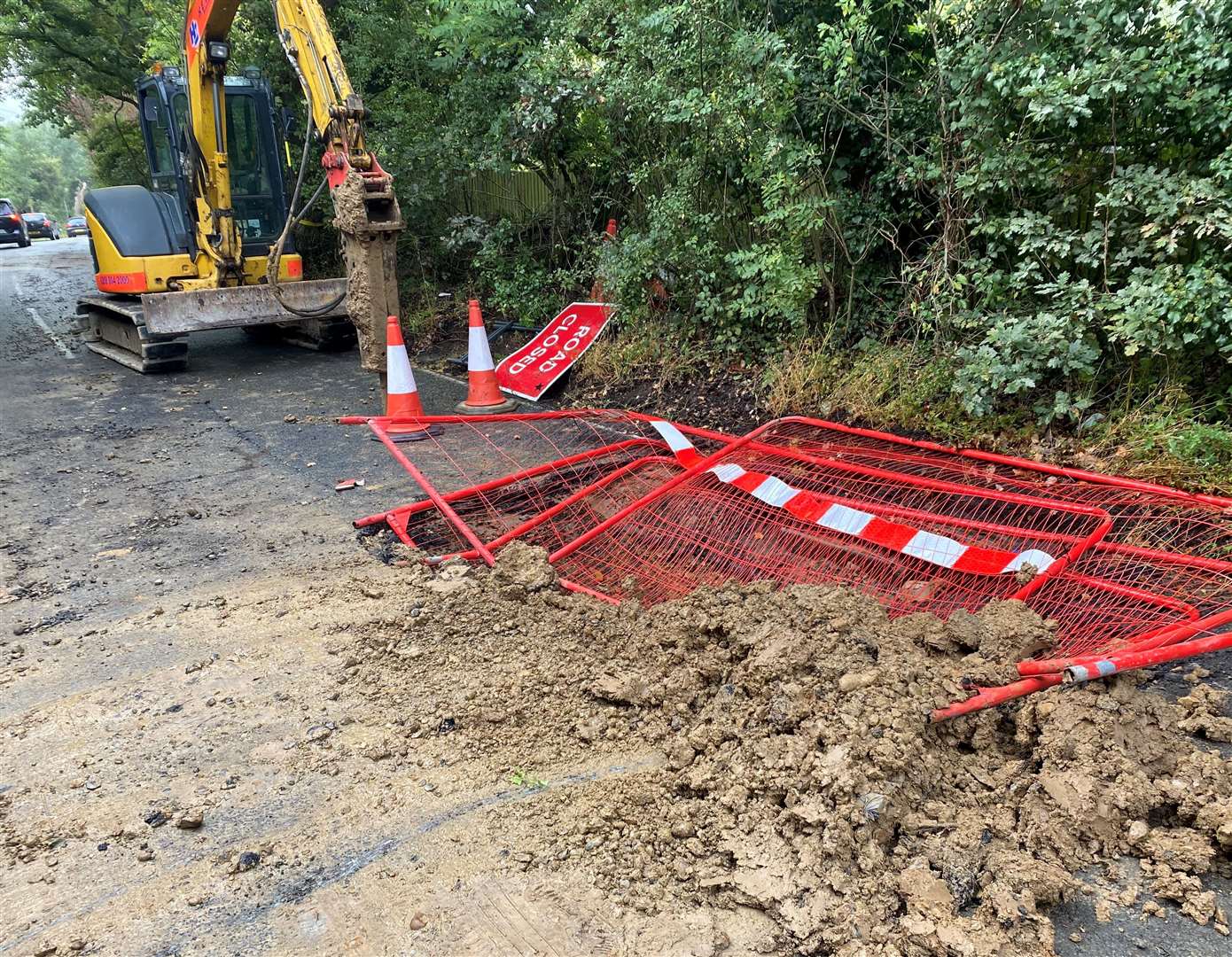 Barriers were knocked down last year by frustrated motorists who ignored a road closure