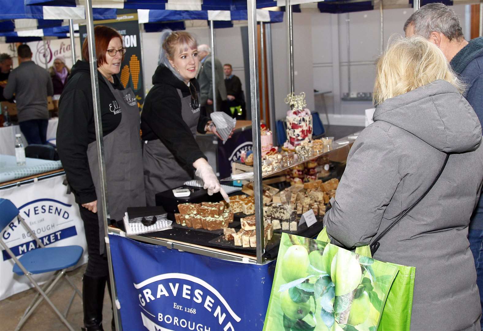 Gravesham Bouough Market, Gravesend, first Saturday fresh produce market. Picture: Sean Aidan.