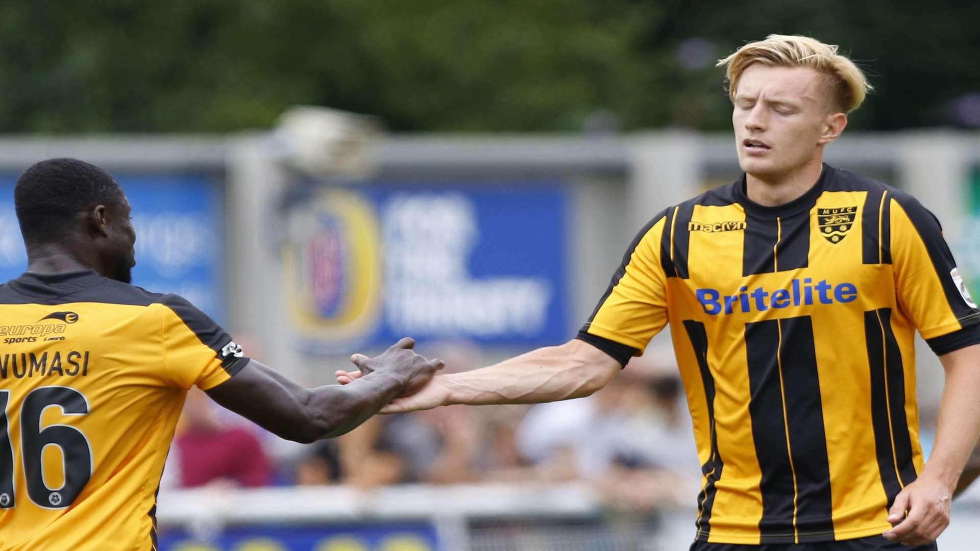 Joe Pigott scored Maidstone's fourth Picture: Andy Jones