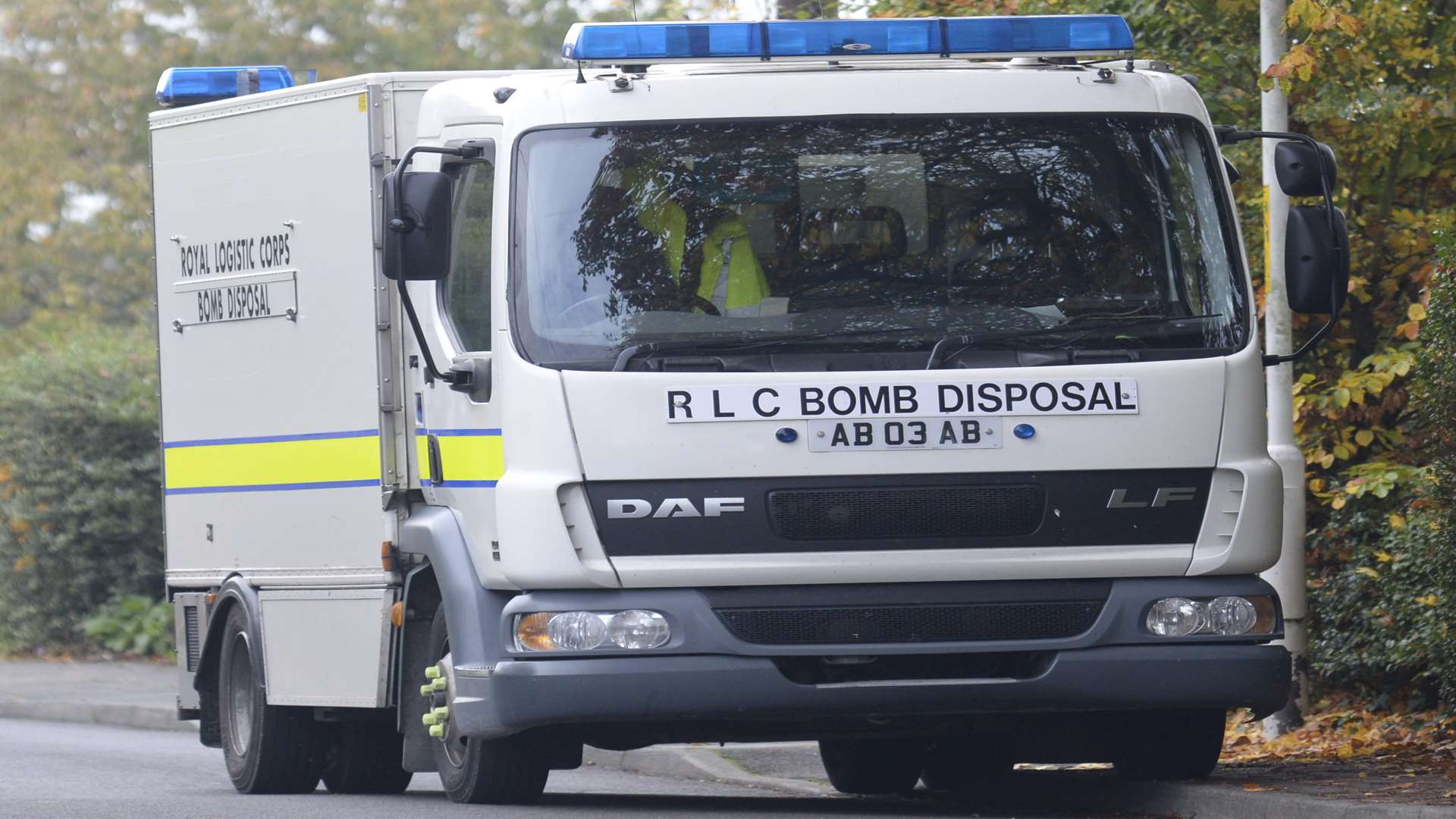 A bomb disposal team was called. Stock image.