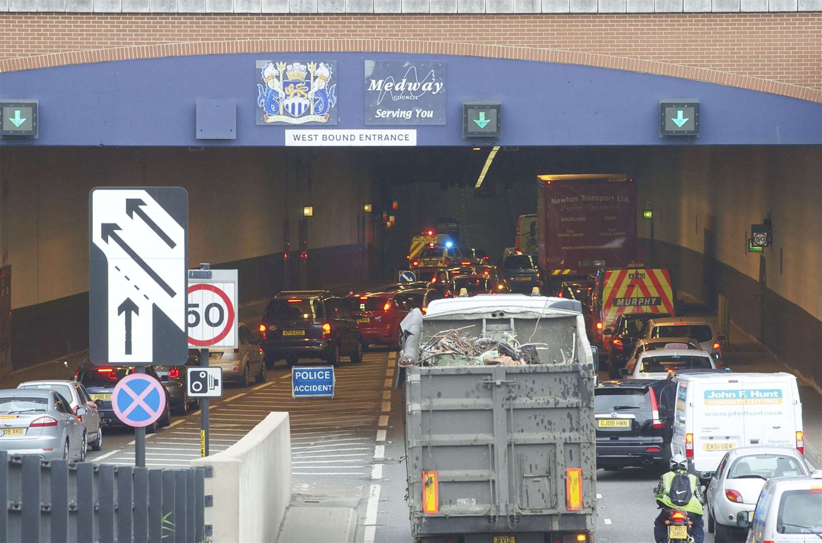 Medway Tunnel. Stock picture