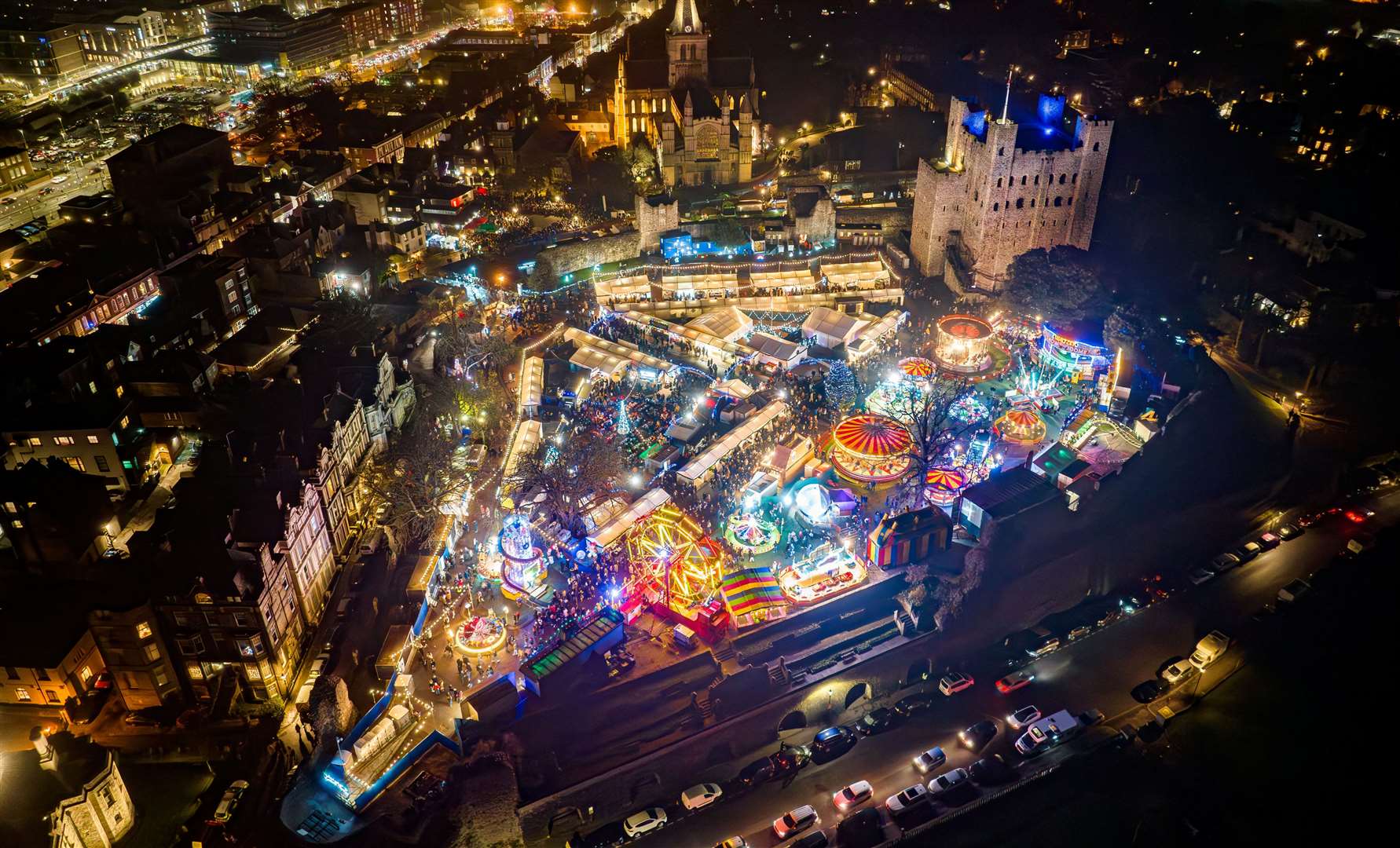 The Christmas market in Rochester is back for its 15th year. Picture: Medway Council