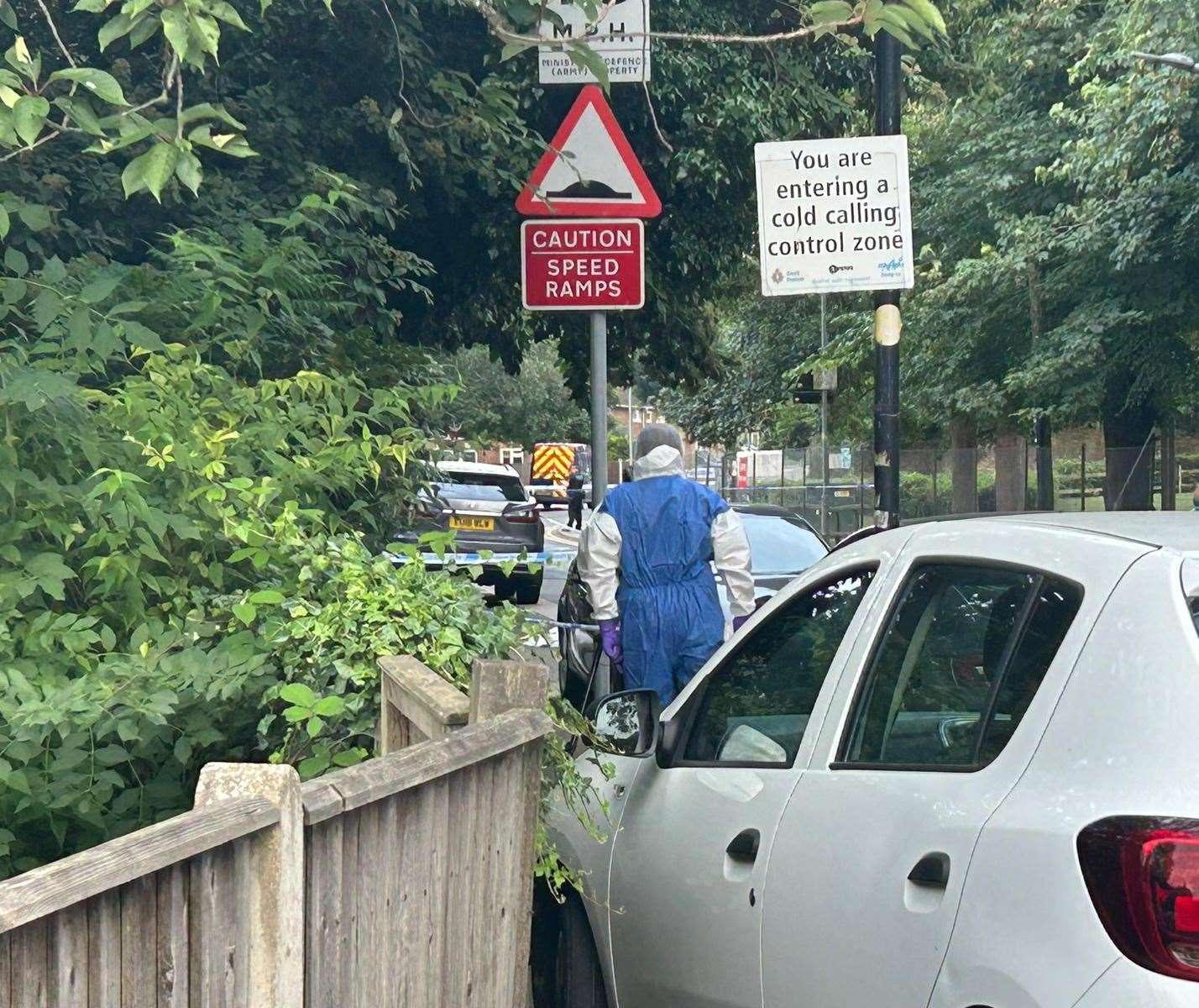 Police have been called to Sally Port Gardens in Gillingham following a 'serious assault'. Picture: Brad Harper/KMG